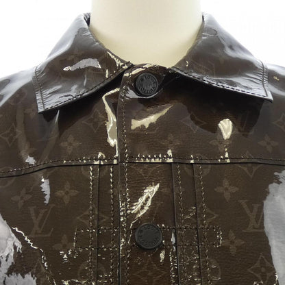Louis Vuitton Monogram Eclipse Gray Leather Jacket — view 5