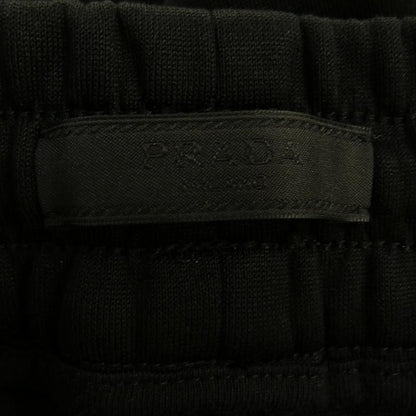 Prada Triangle Logo Cotton Fleece Joggers — view 4