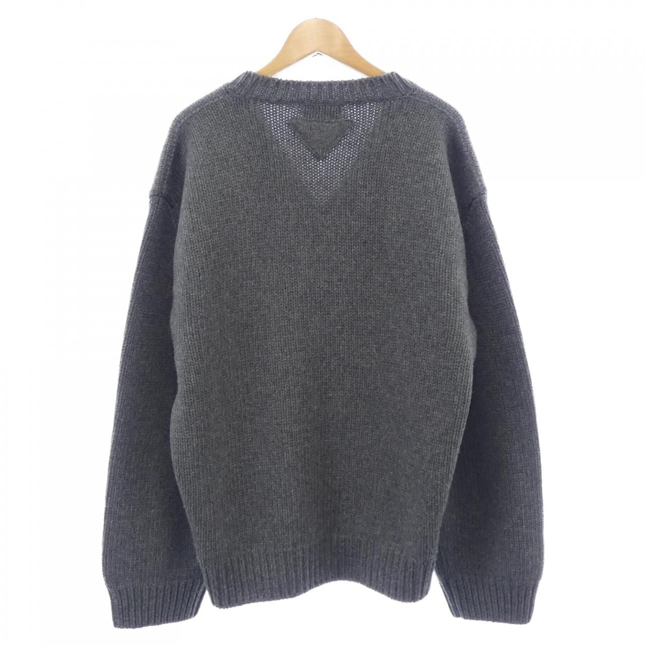 Prada Triangle Logo Knit Sweater — view 2