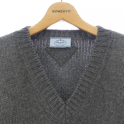 Prada Triangle Logo Knit Sweater — view 5