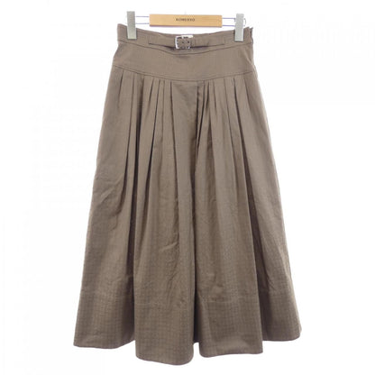 Hermes Mosaic Skirt Gray