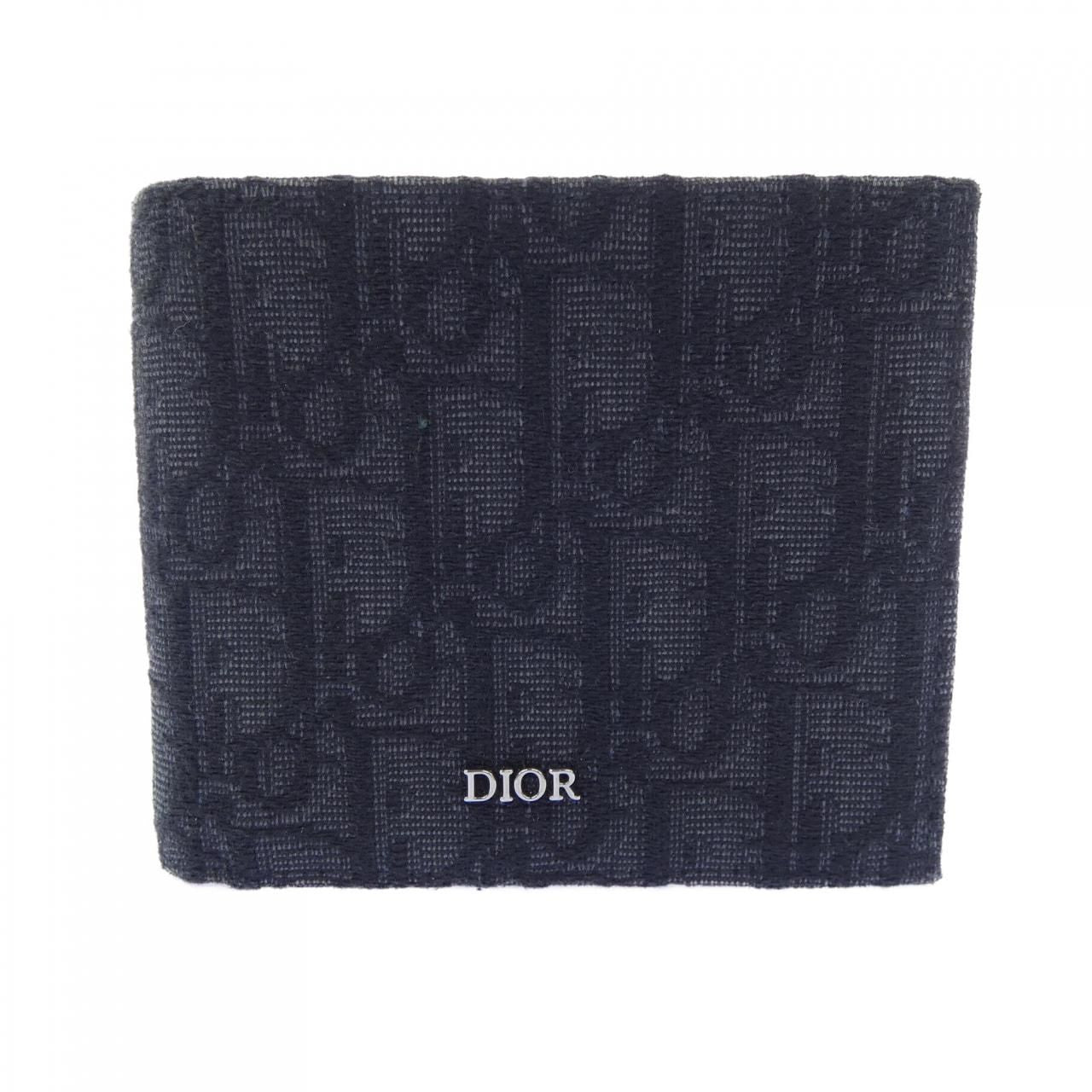 Dior Wallet with Coin Case Oblique Jacquard