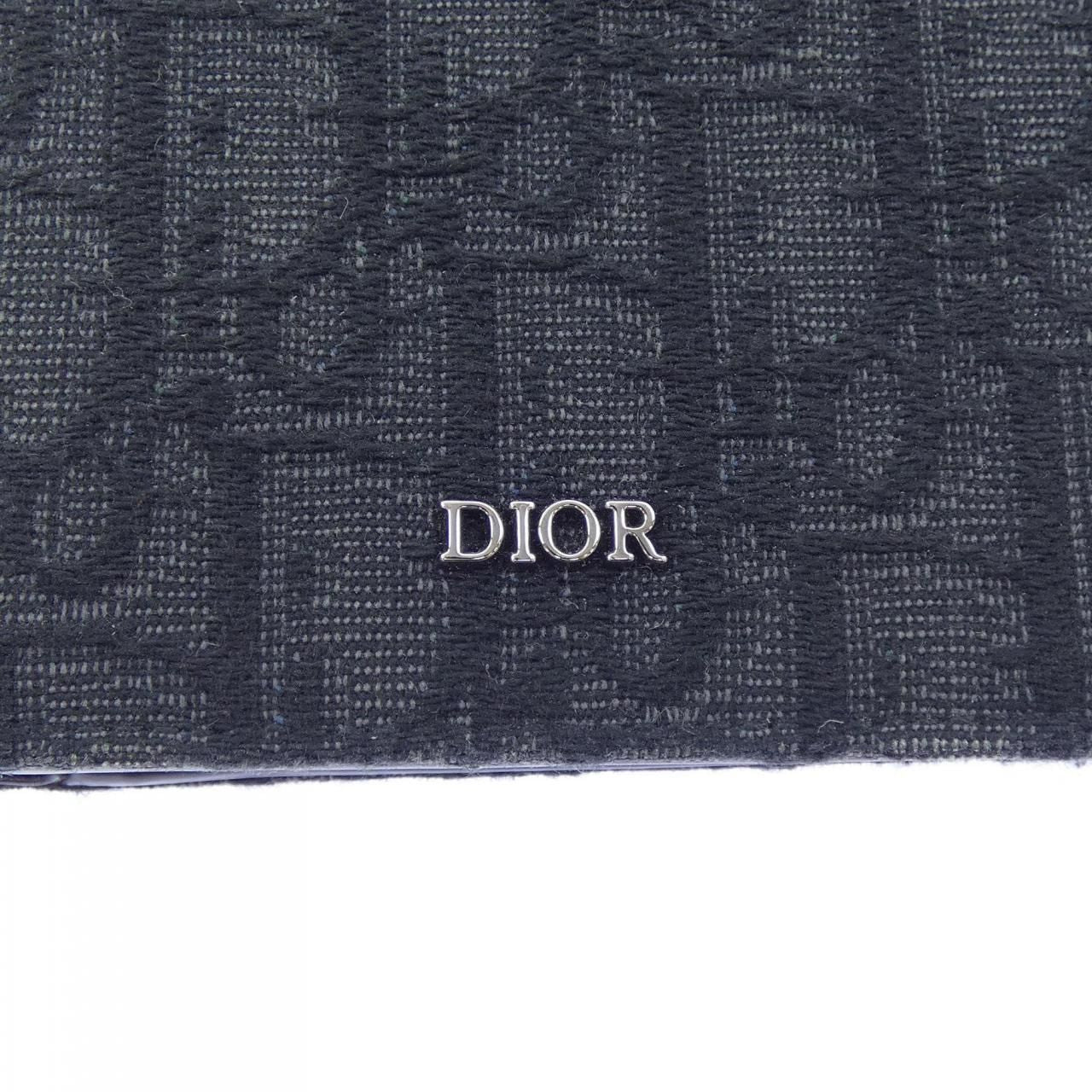 Dior Wallet with Coin Case Oblique Jacquard — view 3