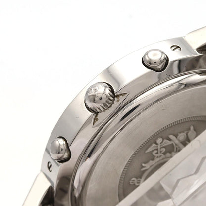 Hermes Clipper Chronograph SS Quartz Watch — view 3