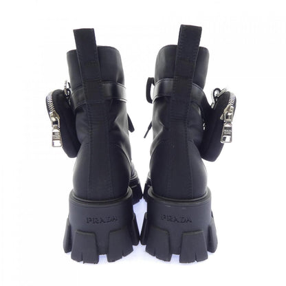 Prada Monolith Triangle Logo Boots — view 5
