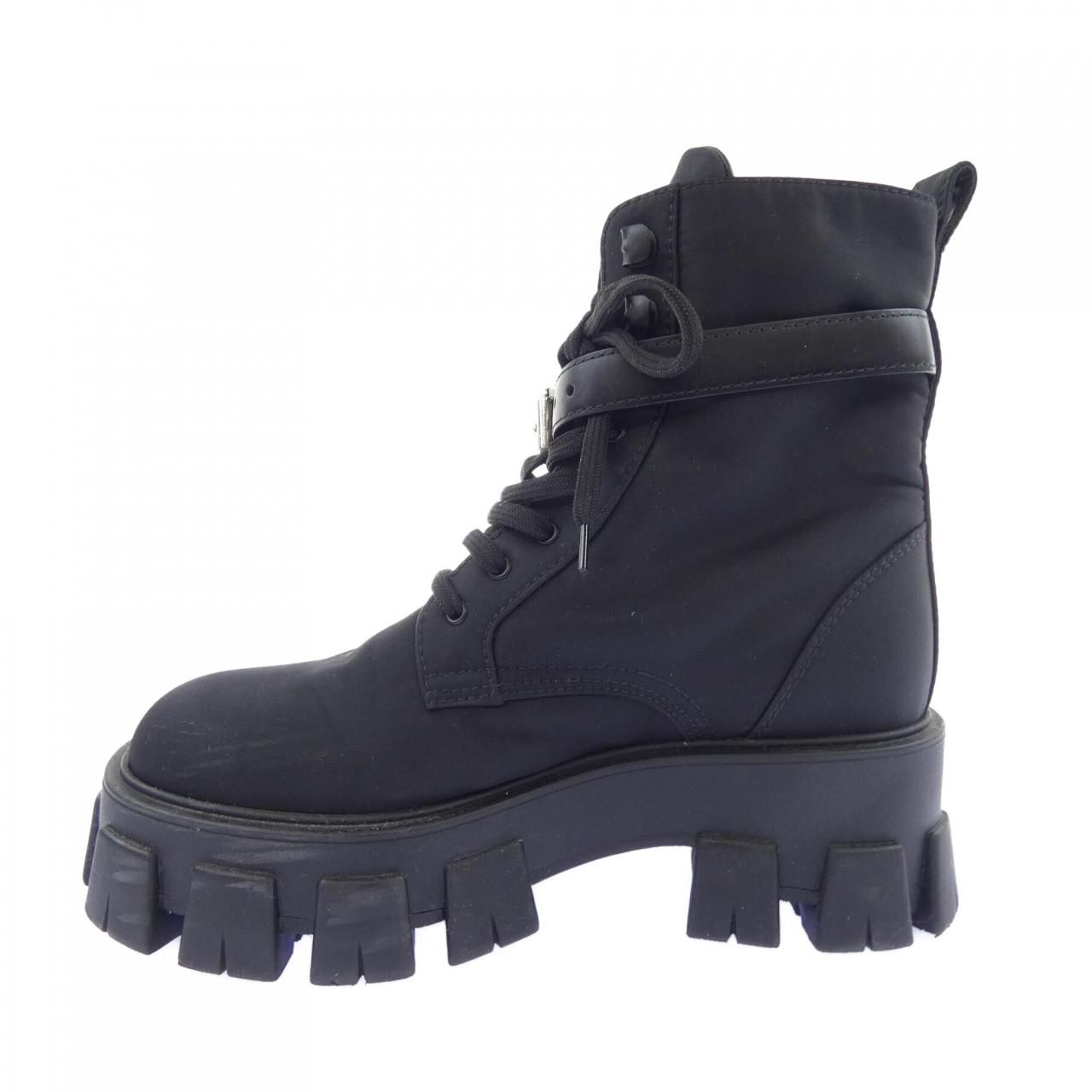 Prada Monolith Triangle Logo Boots — view 2