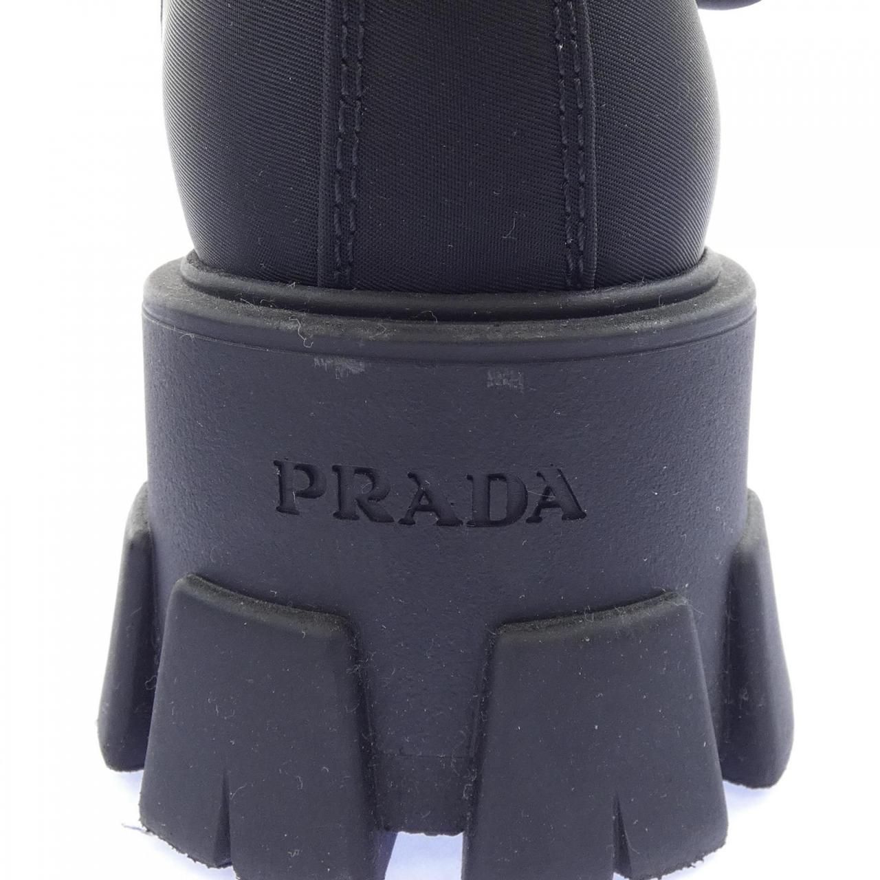 Prada Monolith Triangle Logo Boots — view 6