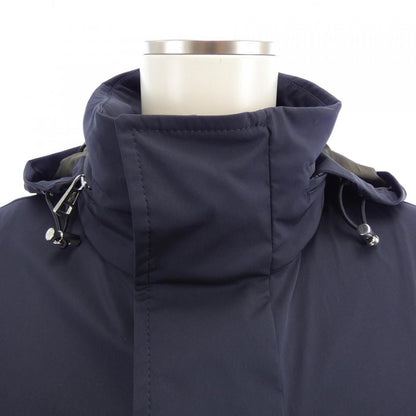 Moncler Ducastel Coat Navy — view 6