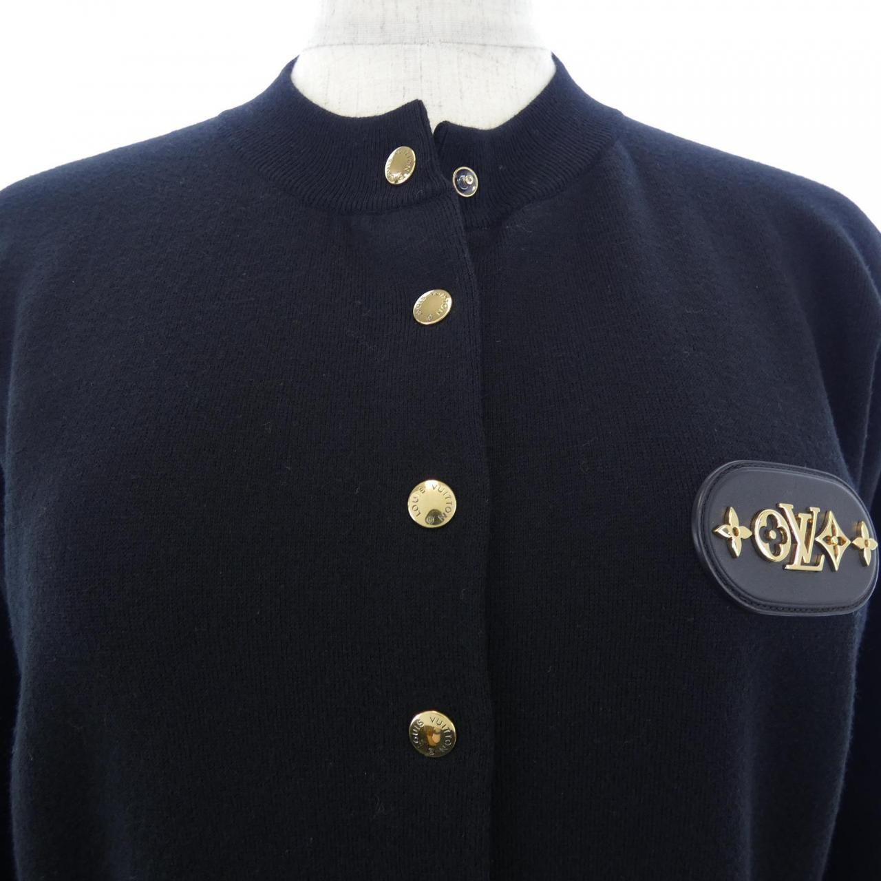 Louis Vuitton Leather Monogram Patch Compact Cardigan — view 6