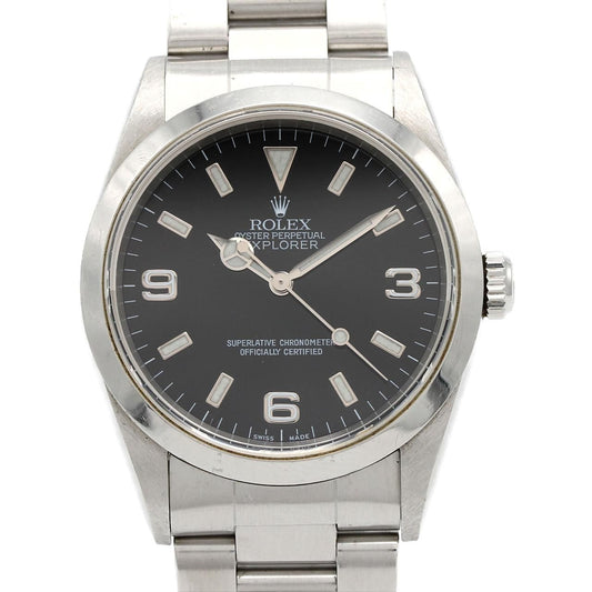 Rolex Explorer I SS Automatic Winding a Number Watch