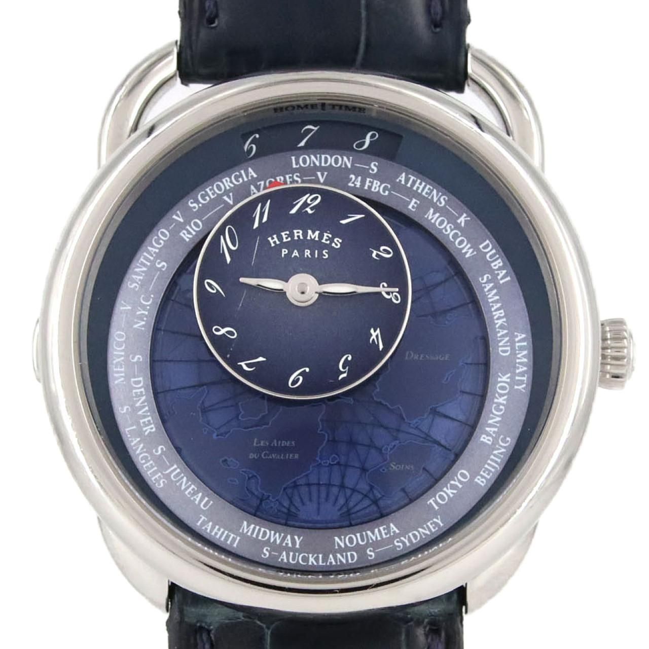 Hermes Also le Tan Voyageur SS Automatic Winding Watch