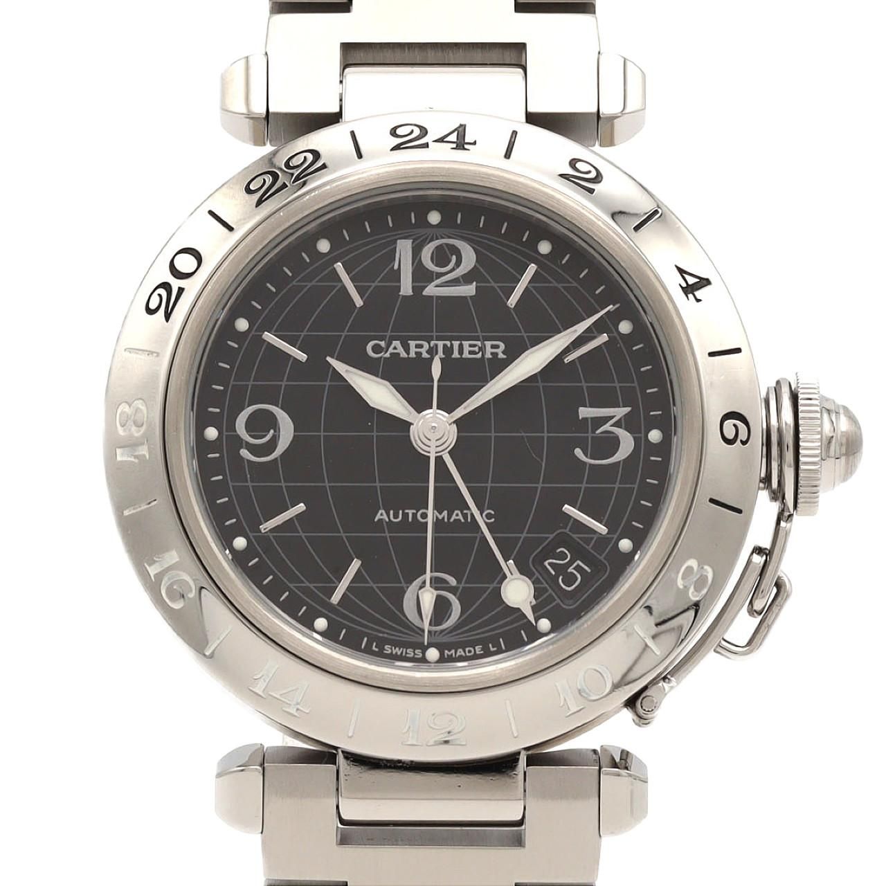 Cartier Pasha C Meridian GMT SS Automatic Winding Watch