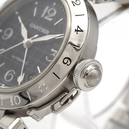 Cartier Pasha C Meridian GMT SS Automatic Winding Watch — view 3