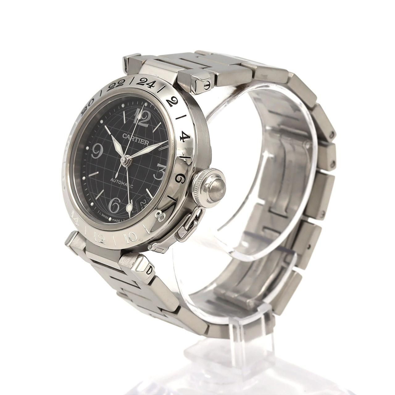 Cartier Pasha C Meridian GMT SS Automatic Winding Watch — view 2