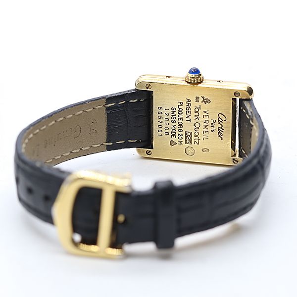 Cartier Must Tank SM 92 Quartz Ivory Dial Watch — view 4