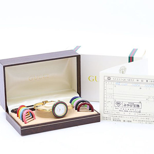 Gucci Change Bezel Quartz White Dial Watch