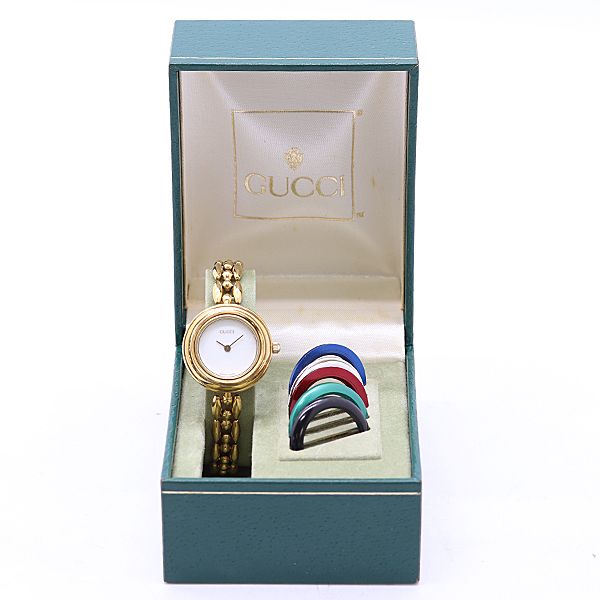 Gucci Change Bezel 11 12.2 Quartz White Dial Watch