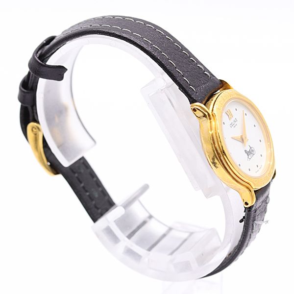 Celine Round Quartz White Dial Watch — view 2