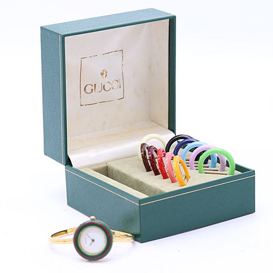 Gucci Change Bezel 11 12.2 Quartz White Dial Watch