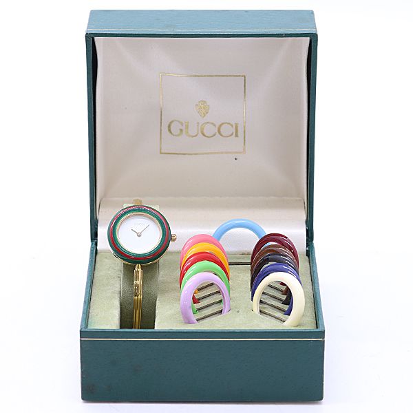 Gucci Change Bezel 11 12.2 Quartz White Dial Watch