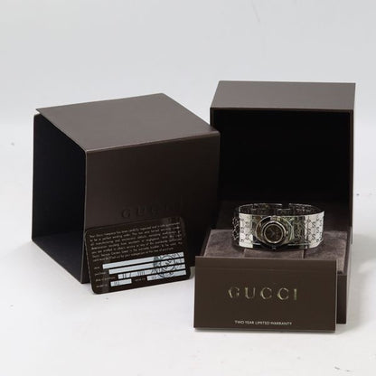 Gucci Toile 112 Quartz Brown Dial Bangle Watch — view 5