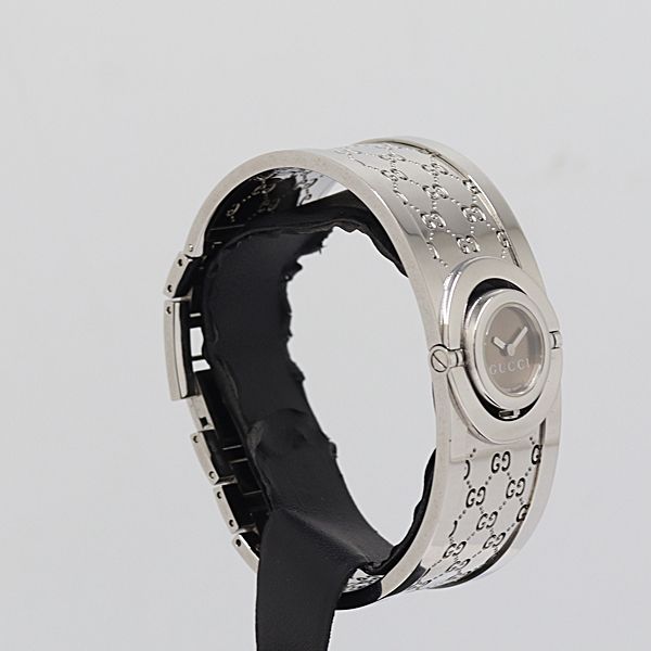 Gucci Toile 112 Quartz Brown Dial Bangle Watch — view 2
