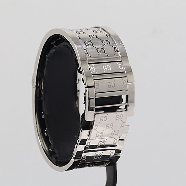 Gucci Toile 112 Quartz Brown Dial Bangle Watch — view 3