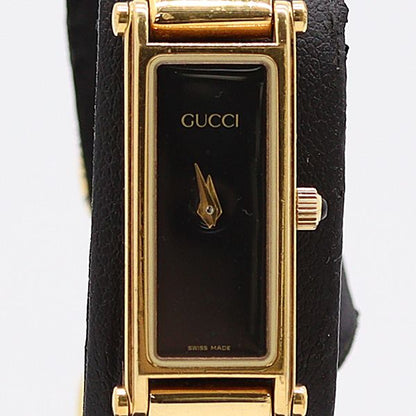 Gucci Quartz Bangle Watch Black Dial