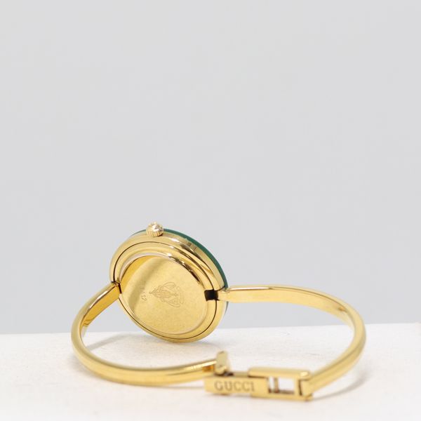 Gucci Change Bezel 11 12 Quartz White Dial Bangle Watch — view 4