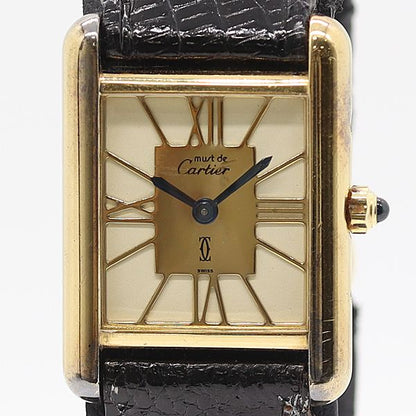 Cartier Must Tank SM Quartz Ivory Dial Watch