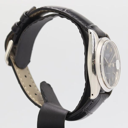 Rolex Oyster Date Precision Hand Wound Black Dial Watch — view 2
