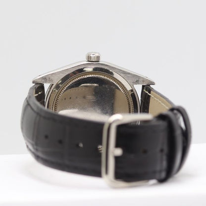 Rolex Oyster Date Precision Hand Wound Black Dial Watch — view 4