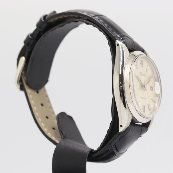 Rolex Oyster Date Hand Wound Silver Dial Watch — view 4