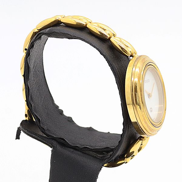 Gucci Change Bezel 11 12 Quartz Bangle Watch White Dial — view 2