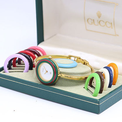 Gucci Box Replacement Bezel 11 12 Quartz White Dial Watch — view 5
