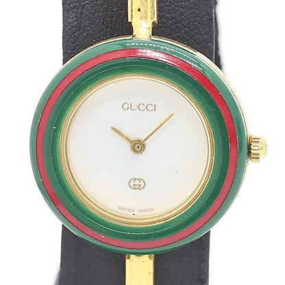 Gucci Box Replacement Bezel 11 12 Quartz White Dial Watch