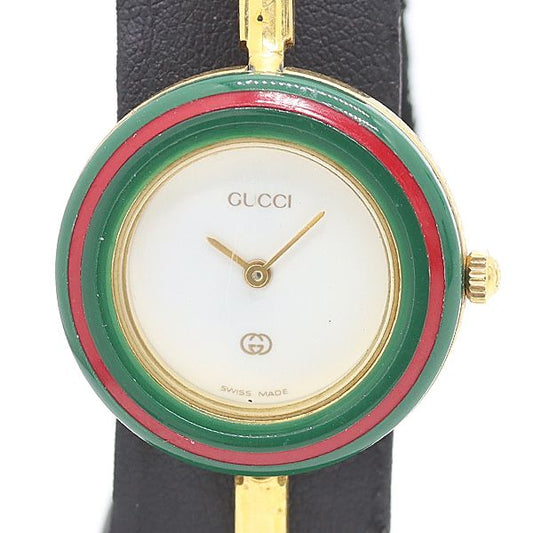 Gucci Box Replacement Bezel 11 12 Quartz White Dial Watch