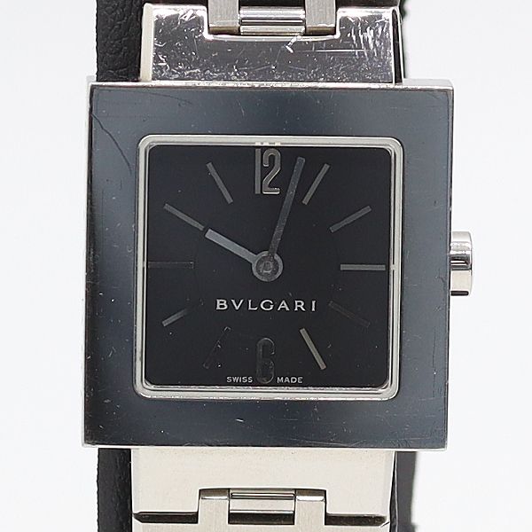 Bvlgari a Dos Rad Quartz Black Dial Watch