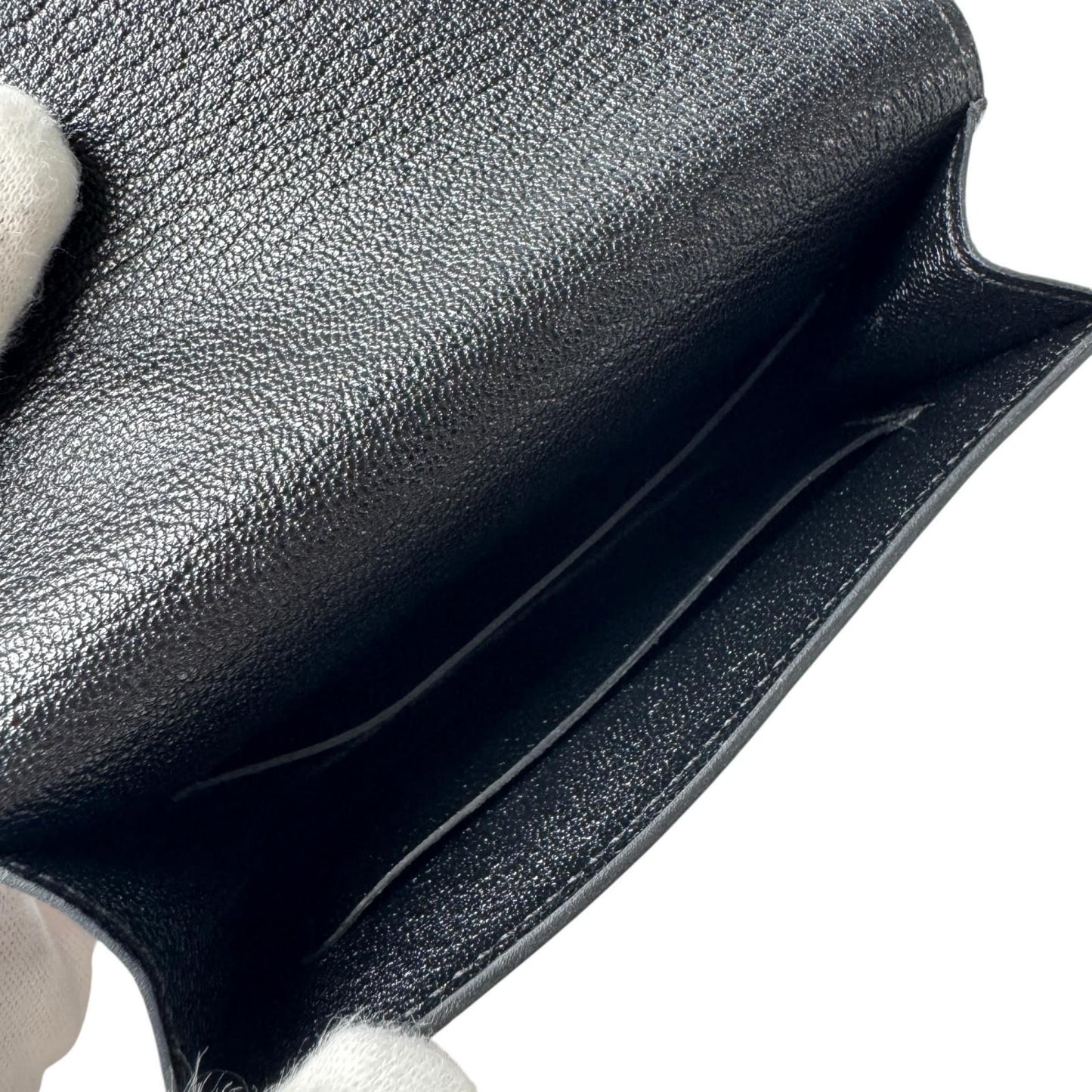 Hermes Roulis Slim Wallet Black Coin Case — view 7