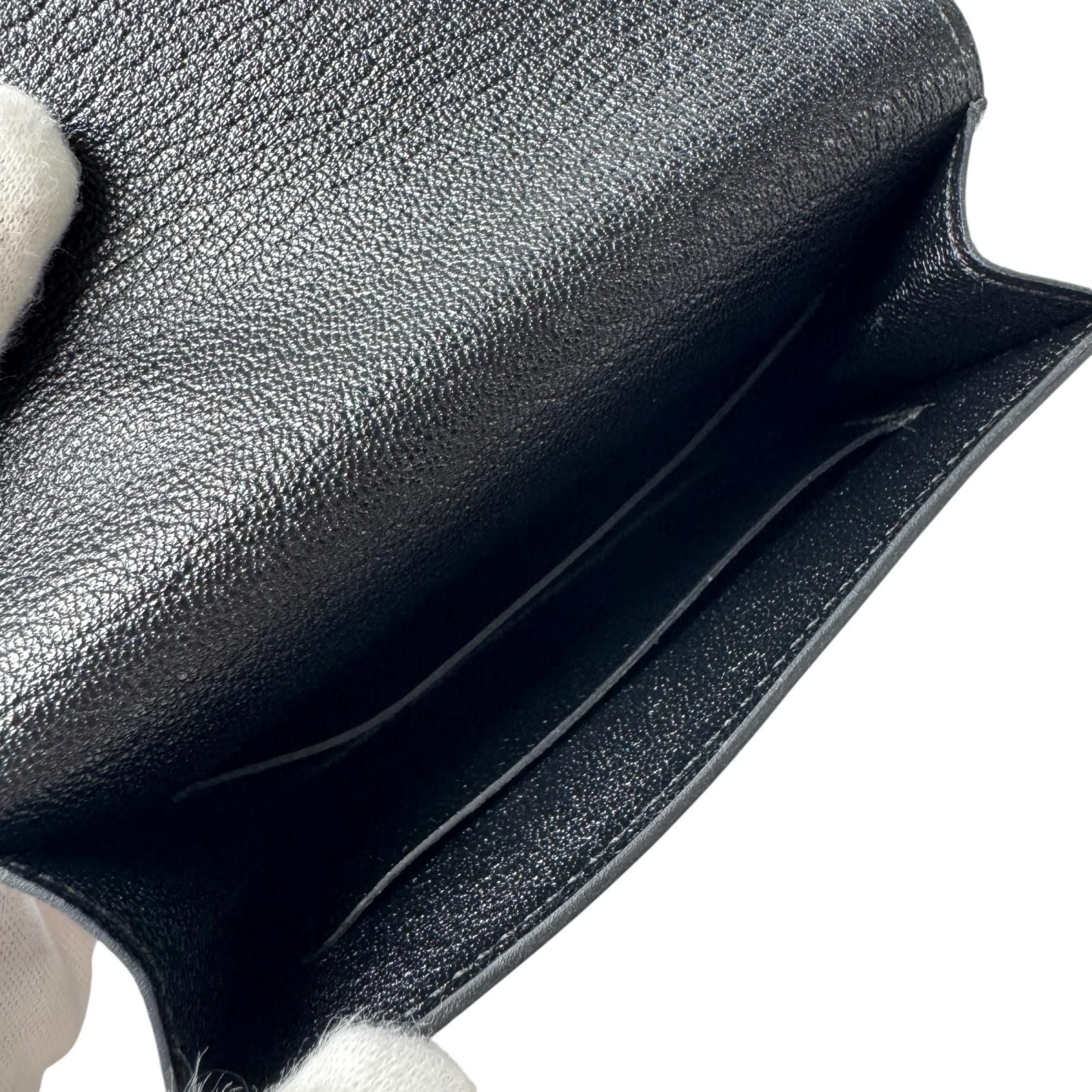 Hermes Roulis Slim Wallet Black Coin Case — view 7