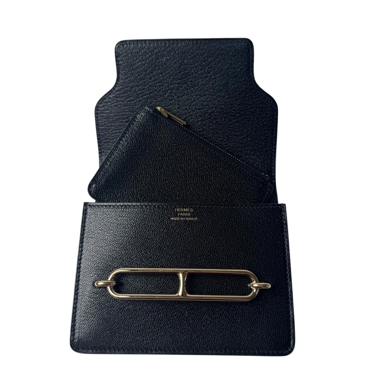 Hermes Roulis Slim Wallet Black Coin Case — view 6