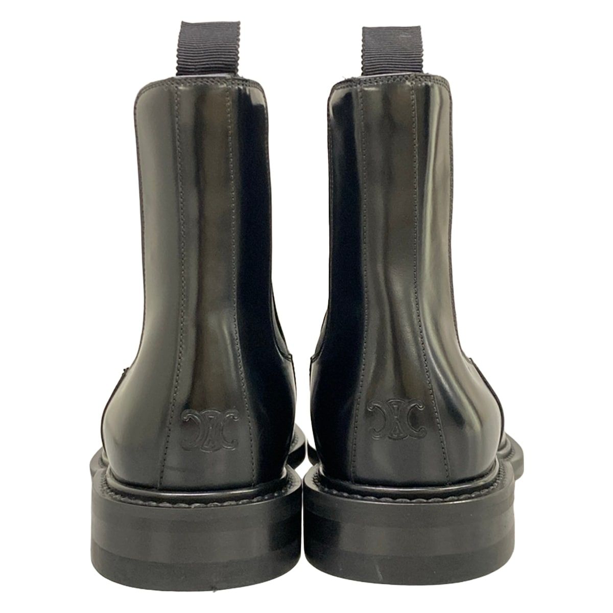 Celine Short Boots 38 Black Side Gore Leather — view 6