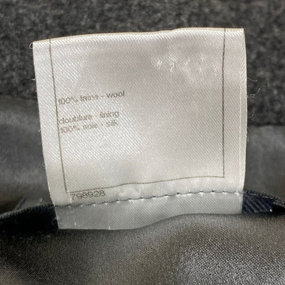 Chanel Coat 34 S Dark Gray Long Sleeve Cut Off Winter Wool — view 4