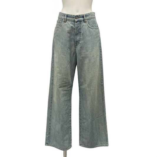 Miu Miu Jeans 24 Chambray Light Blue Cotton
