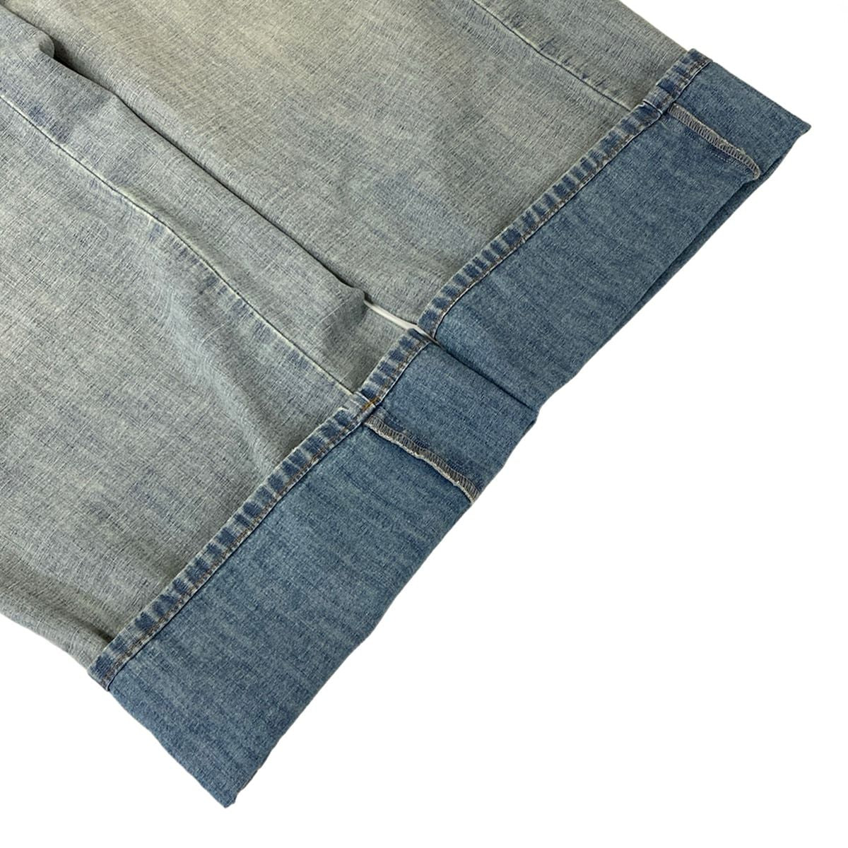 Miu Miu Jeans 24 Chambray Light Blue Cotton — view 7