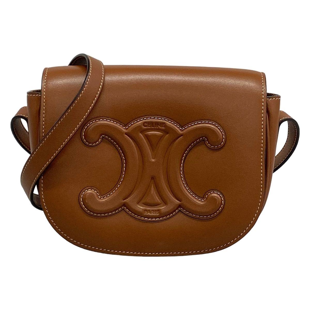 Celine Shoulder Bag Folco Cuir Triomphe