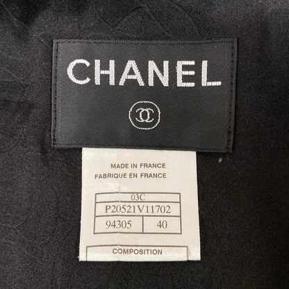 Chanel Jacket 40 Black Wool — view 3