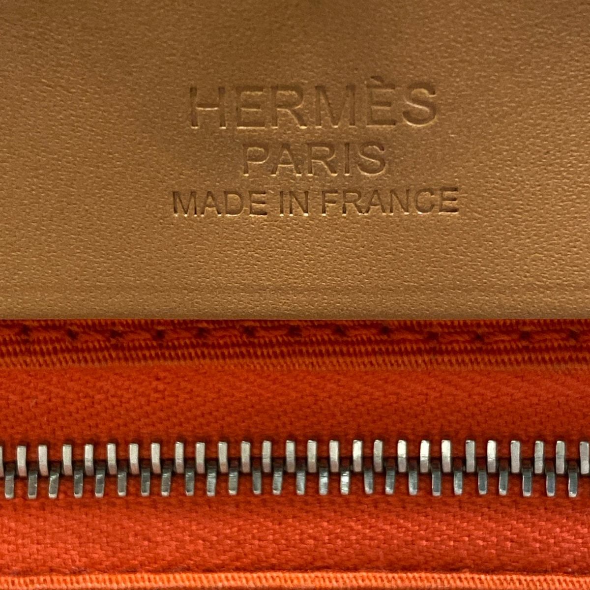 Hermes Handbag Herbag Zip PM Capucines Natural Silver — view 9