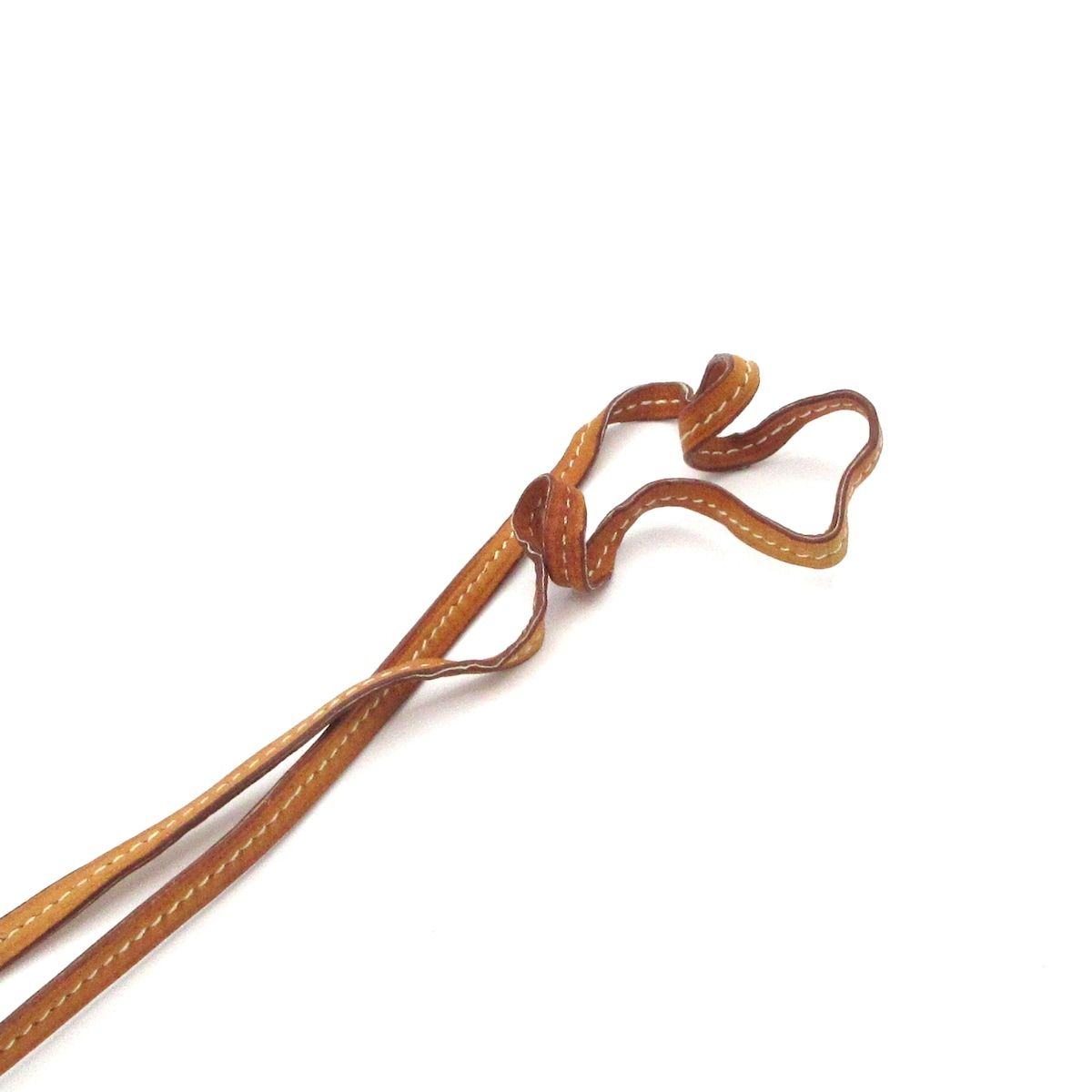 Hermes Necklace Long Leather Gold Clochette — view 5