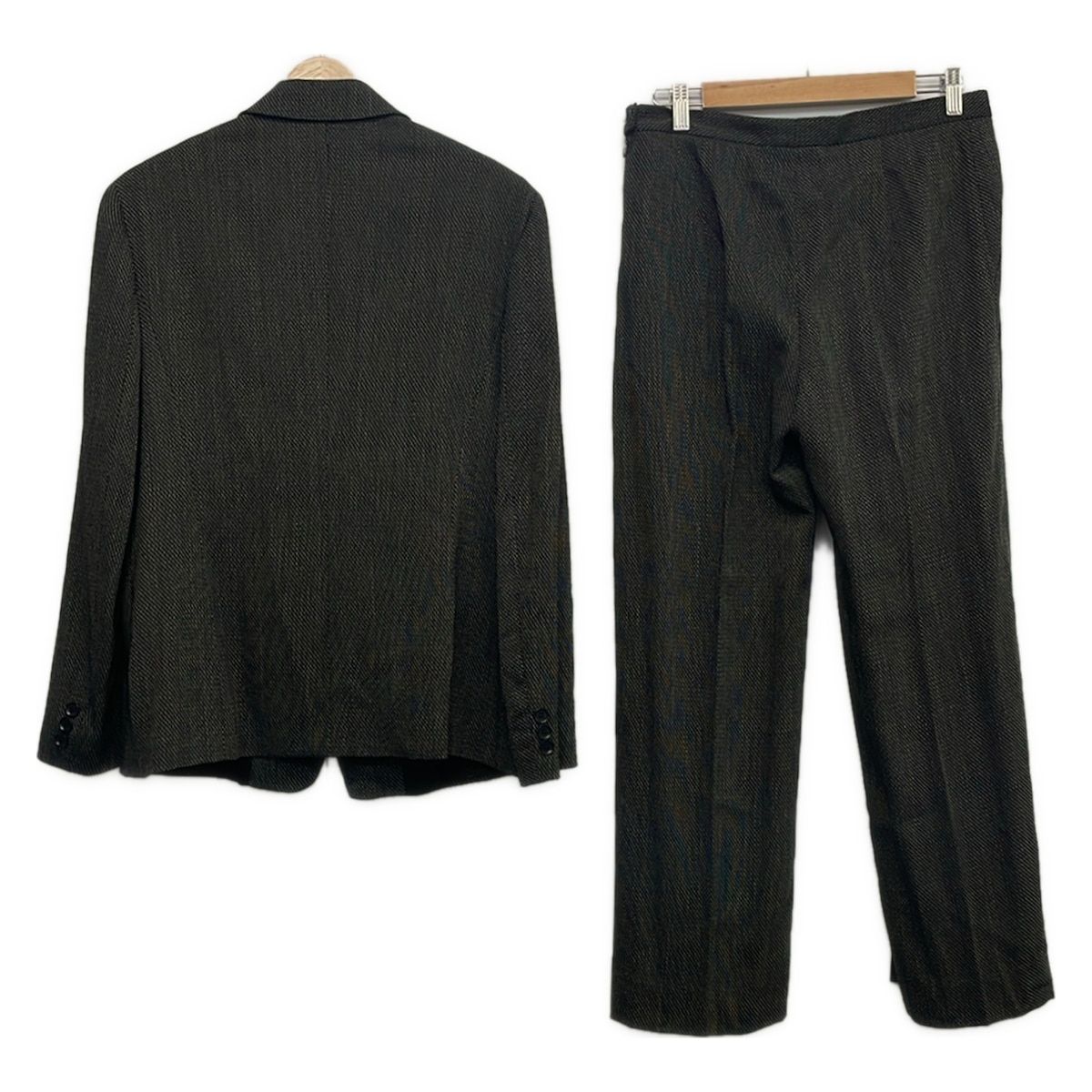 Max Mara Pants Suit Dark Gray Wool — view 2